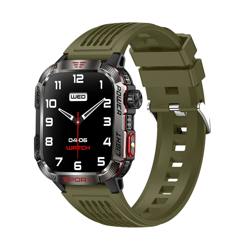 EchoWatch™ Tactical Smartwatch – Outdoor Military GPS & Fitness Companion