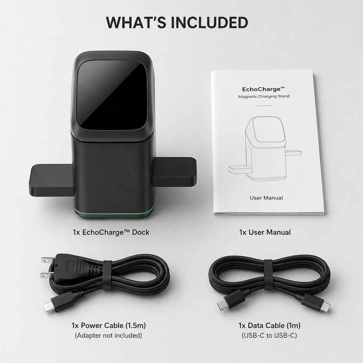 EchoCharge™ 3-in-1 Magnetic Wireless Charger