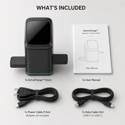 EchoCharge™ 3-in-1 Magnetic Wireless Charger