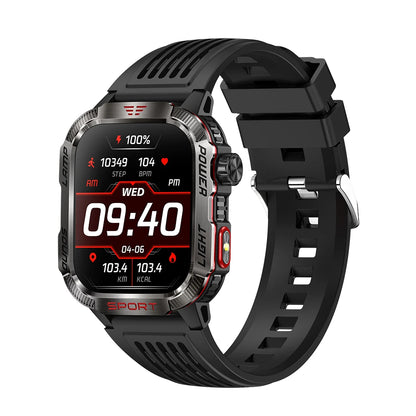 EchoWatch™ Tactical Smartwatch – Outdoor Military GPS & Fitness Companion