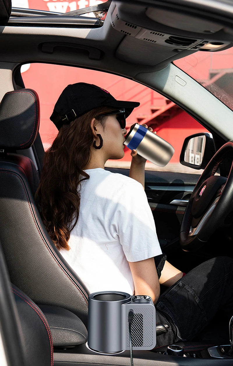 EchoTherm™ 2-in-1 Smart Car Cup | Instant Heating & Cooling for Your Drinks