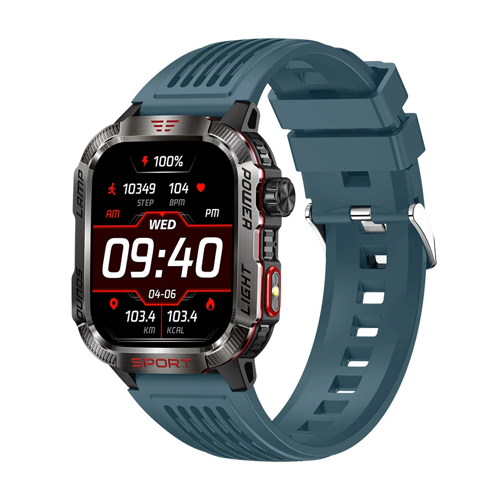 EchoWatch™ Tactical Smartwatch – Outdoor Military GPS & Fitness Companion