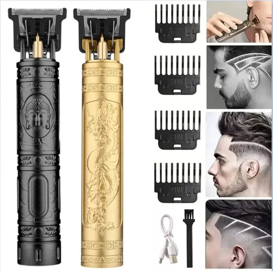 EchoTrim™ T9 Vintage Cordless Hair Clipper – Precision Barber Trimmer