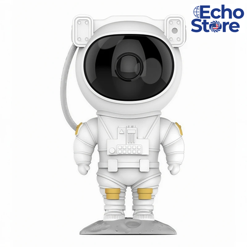 EchoCosmos™ Astronaut Night Light & Starry Projector – USB-C Rechargeable LED Lamp