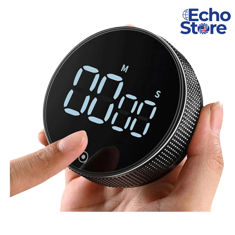 EchoTimer™ Magnetic Digital Kitchen Timer – Sleek Countdown Alarm